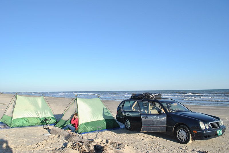 Our Campsite On Galveston Island Photo by GeminiExtremeAdventureTeam